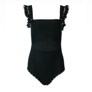 Carolina Socías Vera Black One Piece Swim Suit . Size M
